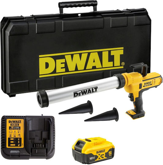 DEWALT Electric Silicone Glue Gun Battery 18V 1x5Ah with Carrying Case