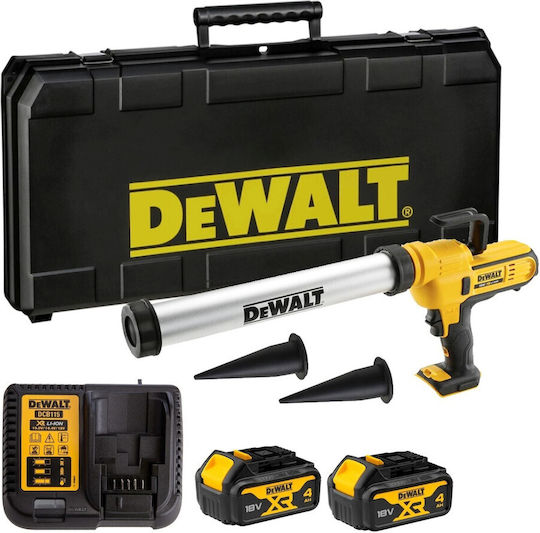 DEWALT DeWALT Battery Electric Silicone Glue Gun 18V 2x4Ah