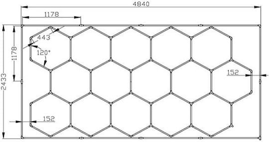 VenCore LED Panel 552W mit Kaltweiß Licht 6500K