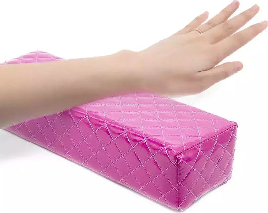 Wd Manicure Pad Μαξιλάρι Μανικιούρ Δερματίνης Ροζ