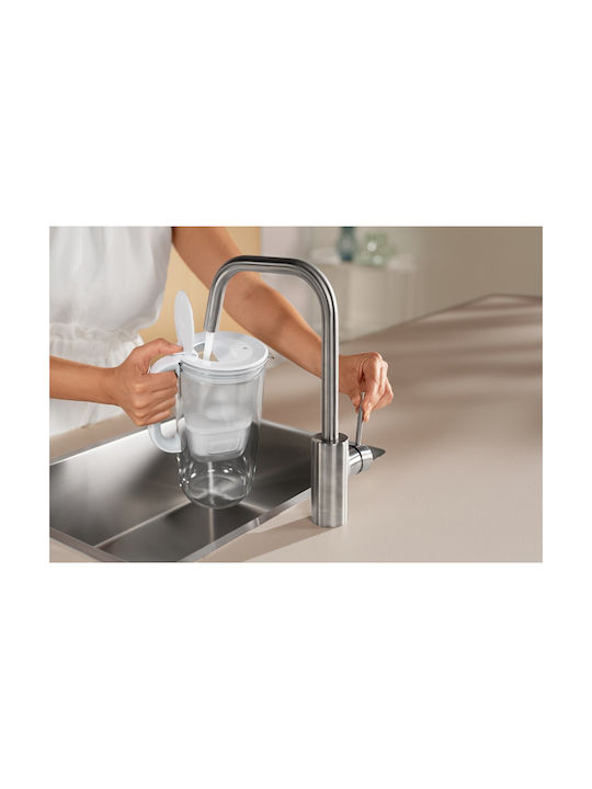 Brita Glass Plastic Jug Grey with Filter 2500ml