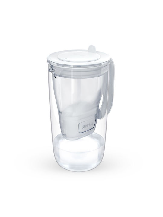 Brita Glass Plastic Jug Grey with Filter 2500ml