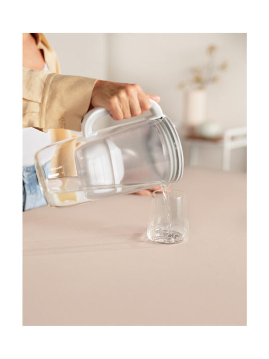 Brita Glass Plastic Jug Grey with Filter 2500ml