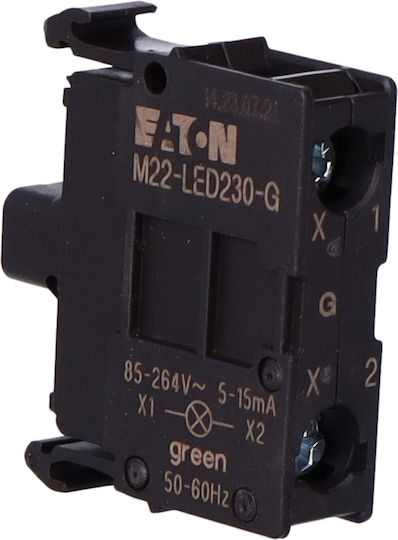 M22-led230-g Green Led Diode U=230v Front Mounting