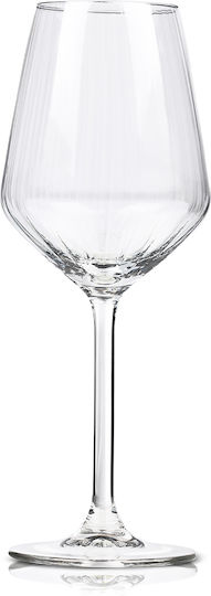 Alpina Appliances Set of White Wine Glasses Goblets Glass 380ml 4 Pieces