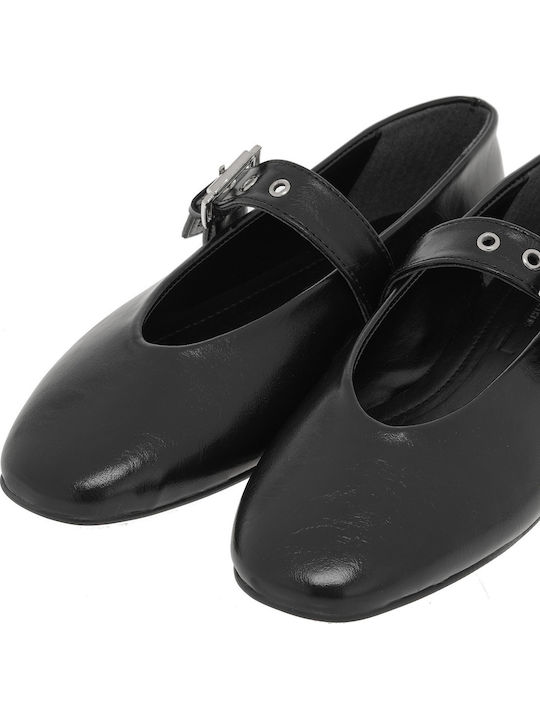 Pantofi balerini pentru femei cu Bareta in Negru Culori