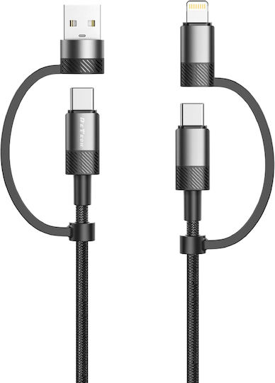 USB to Type-C Cable 2.4A Μαύρο 1m 40535