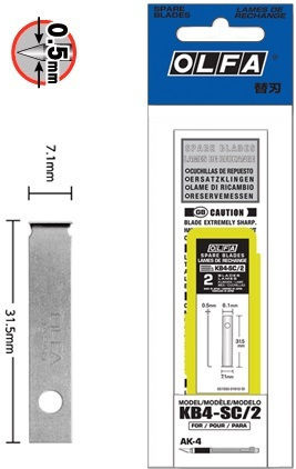 Olfa KB4-SC/2 Blade AK-4 2 Pieces