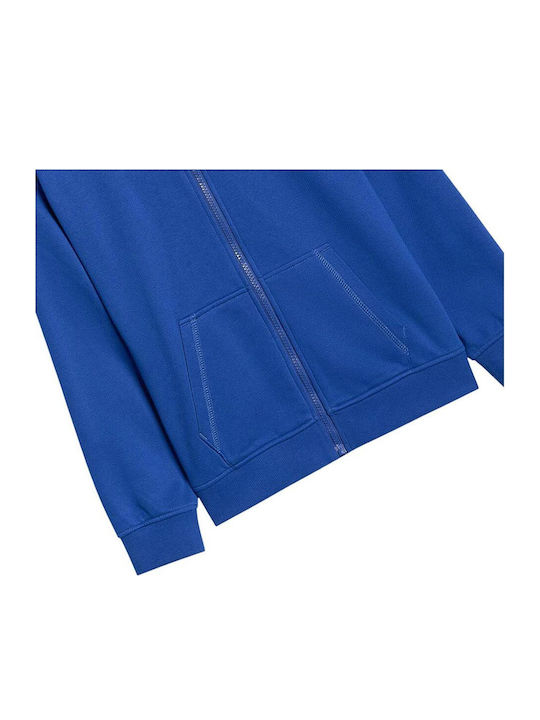 Kids Cardigan Cotton with Hood Blue