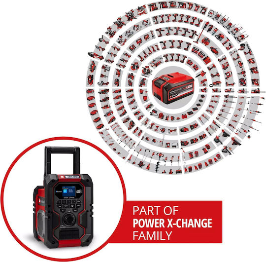 Einhell TE-CR 18 Li DAB+/FM/BT - Solo DAB+ mit Bluetooth und USB Gray