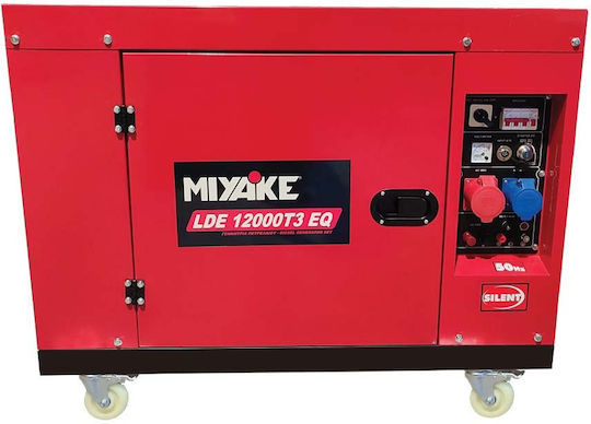 Miyake Leise Generators Erdöl mit Kickstart, Rädern und maximaler Leistung 8kVA