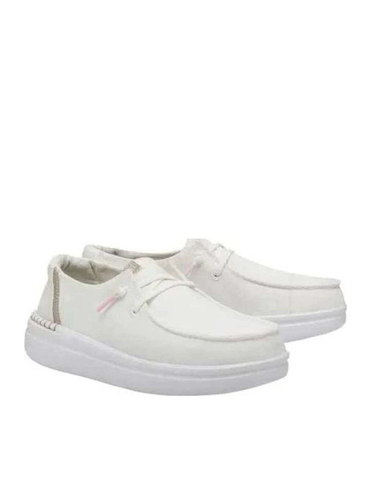 Wendy Rise Γυναικεία Loafers σε Λευκό Χρώμα