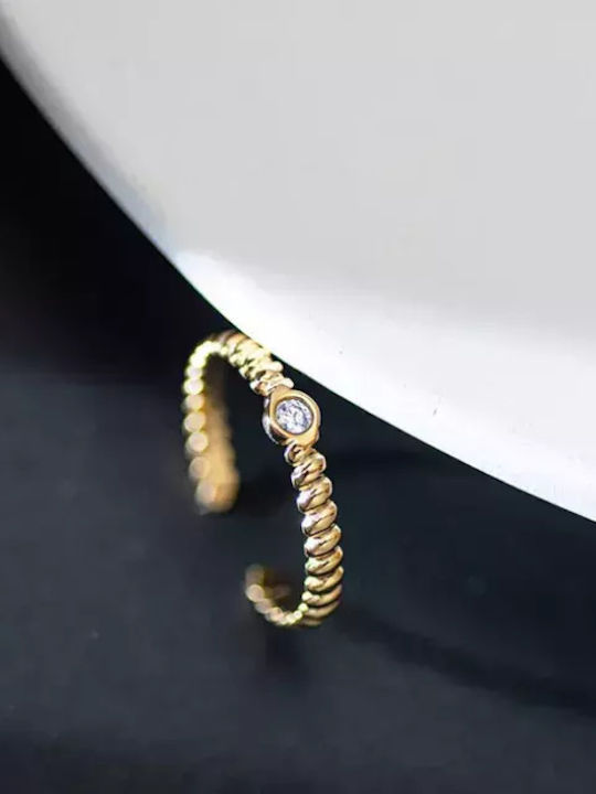 Bode Ring made of Steel Gold Plated