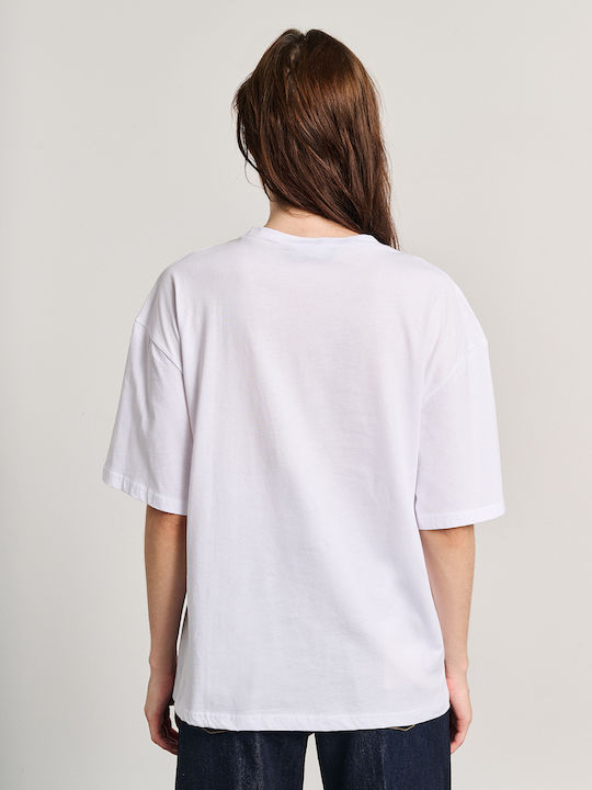 Women's Blouse Cotton Short Sleeve Off-white