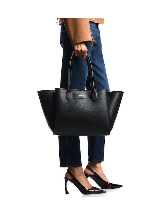 Γυναικεία Τσάντα Shopper Ώμου Μαύρη