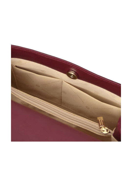 Maisy L De piele Geantă de damă De umăr Burgundy