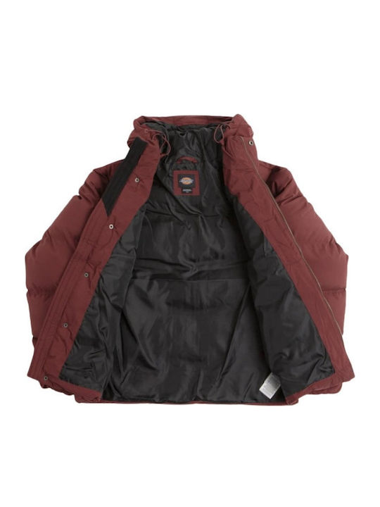 Dickies Eagleville Jacket Puffer Burgundy
