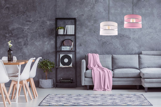 Light Home Единична светлина Детска таванна лампа Окачен от Пластмаса с Гнездо E27 Черен