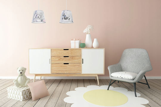 Light Home Πολύφωτο Παιδικό Φωτιστικό Κρεμαστό από Μέταλλο 60W με Υποδοχή E27 Λευκό