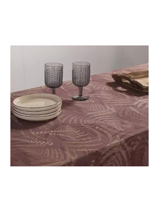 Nef-Nef Homeware Tablecloth Cotton Fern Bordo 140x180cm