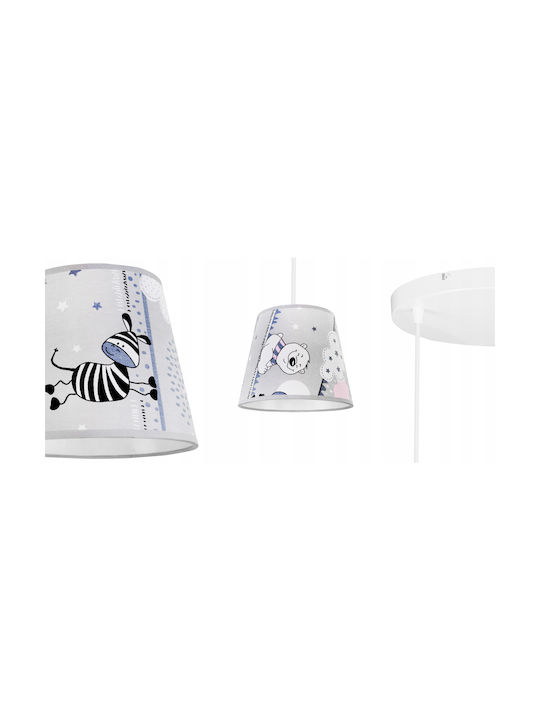 Light Home Πολύφωτο Παιδικό Φωτιστικό Κρεμαστό από Μέταλλο 60W με Υποδοχή E27 Λευκό