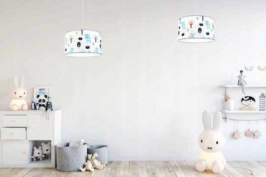 Light Home Μονόφωτο Παιδικό Φωτιστικό Κρεμαστό 60W με Υποδοχή E27 Λευκό