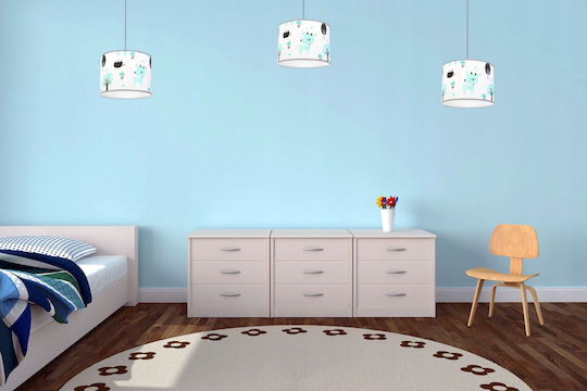 Light Home Μονόφωτο Παιδικό Φωτιστικό Κρεμαστό 60W με Υποδοχή E27 Λευκό
