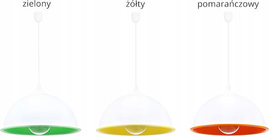Light Home Μονόφωτο Παιδικό Φωτιστικό Κρεμαστό από Μέταλλο με Υποδοχή E27 Ροζ