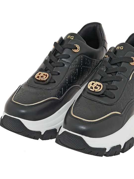 Sneakers Black Black Platinum Print