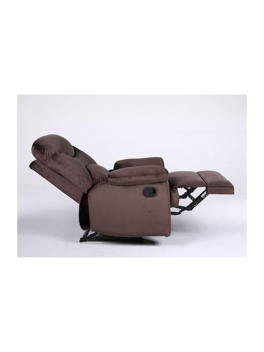 Nashira Relaxsessel Samt Coffee 88x90x99cm
