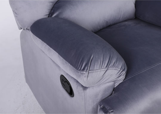 Nashira Relax Armchair Gray 88x90x99cm