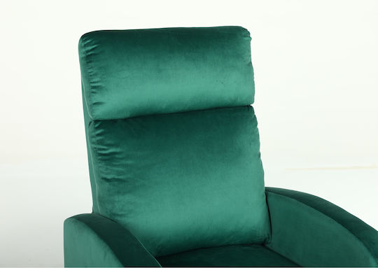 Atria Фотьойл Relax Кадифен Зелен 67.5x90x104см