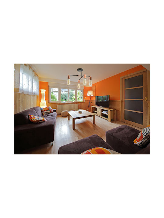 Light Home Κρεμαστό Φωτιστικό Χάλκινο για 4 Λαμπτήρες E27