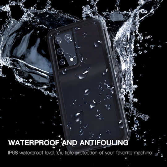 Redpepper 360 Vollschutz Kunststoff 2mm Wasserdicht Schwarz (Galaxy S21 Ultra 5G)