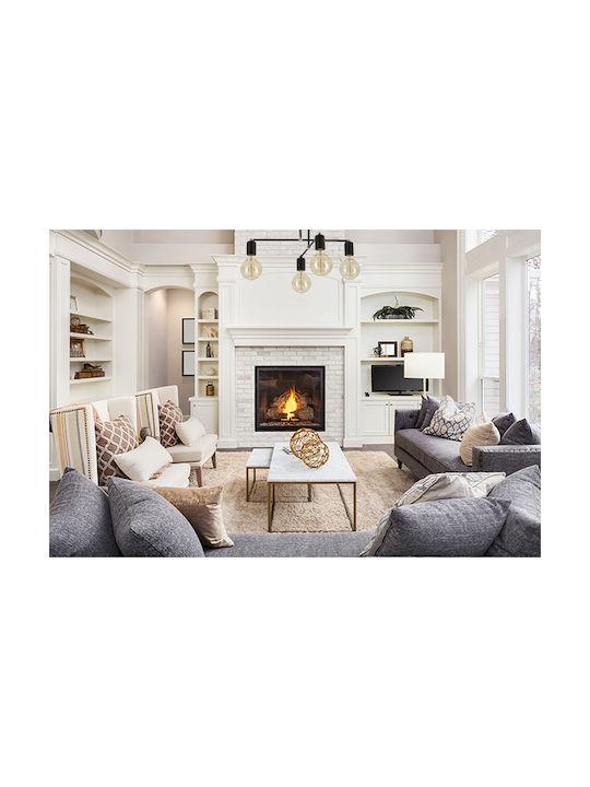 Light Home Κρεμαστό Φωτιστικό Χάλκινο για 4 Λαμπτήρες E27