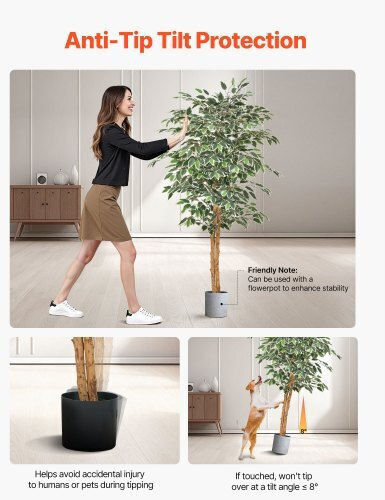 Vevor Künstlicher Ficus Baum 150cm Topfpflanze Innendekoration Rzs5ftrsslx05ve6p001v0