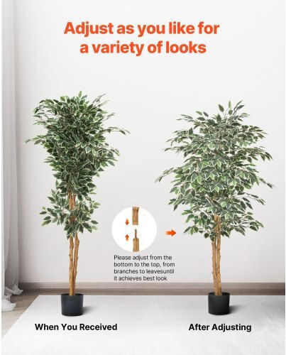 Vevor Künstlicher Ficus Baum 150cm Topfpflanze Innendekoration Rzs5ftrsslx05ve6p001v0