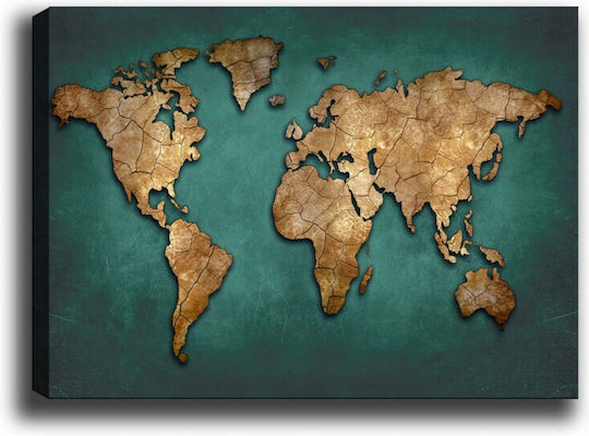 Πινακας Καμβας World Map Hm7197.01 100x3x70 Εκ