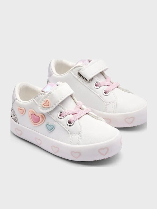 Kids Sneakers with Scratch White