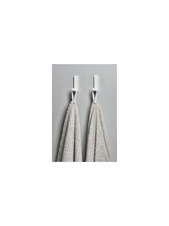 Zone Denmark Badezimmerhaken Magnetisch Set 2 Stück 9 cm Loop Weiches Grau