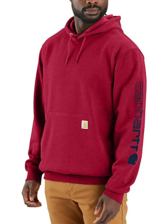 Carhartt Industry Red cu Glugă