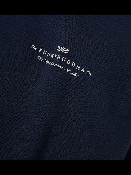 Sweatshirt with Hood Navy Blue