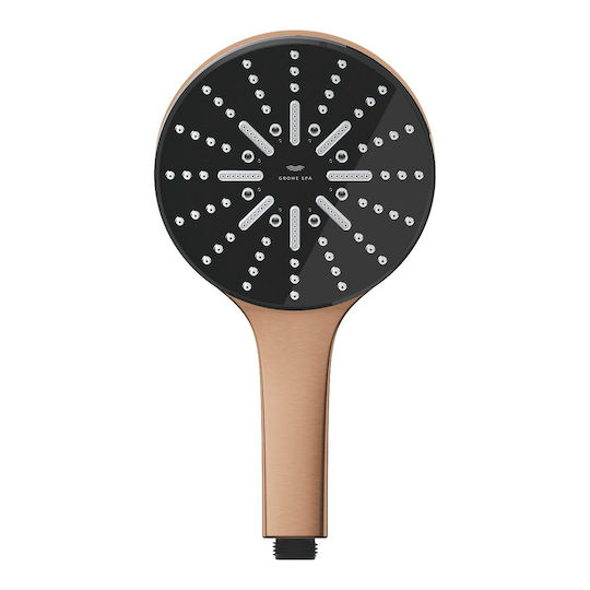 Rainshower Aqua 130 Τηλεφωνο Ντους Τριων Λειτουργιων Brushed Warm Sunset 101676dl00 Grohe