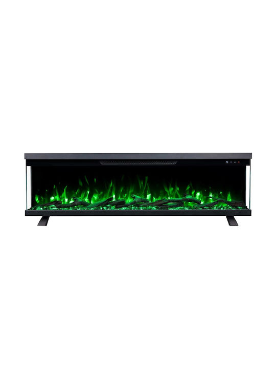 Berlin-42 Wall Mounted Electric Fireplace 1800W 106.7x18.9cm Gray