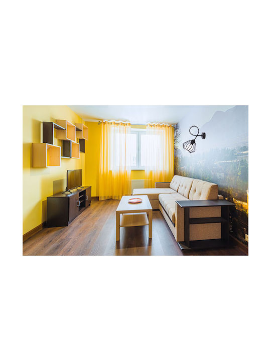 Light Home Μοντέρνο Φωτιστικό Τοίχου με Ντουί E27 Μαύρο