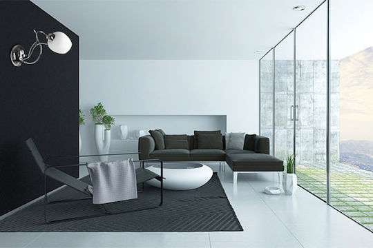 Light Home Μοντέρνο Φωτιστικό Τοίχου με Ντουί E14 Διάφανο