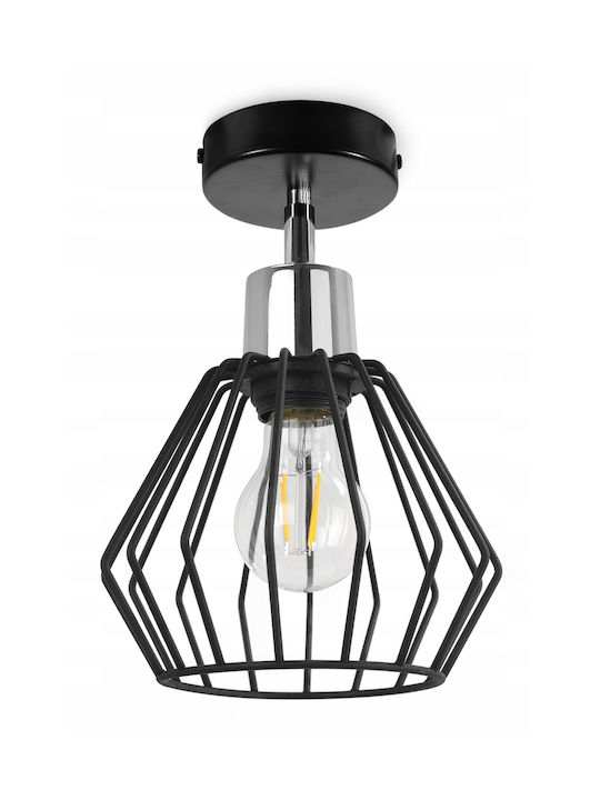 Light Home Modern Lumină de Perete cu Soclu E27 Negru