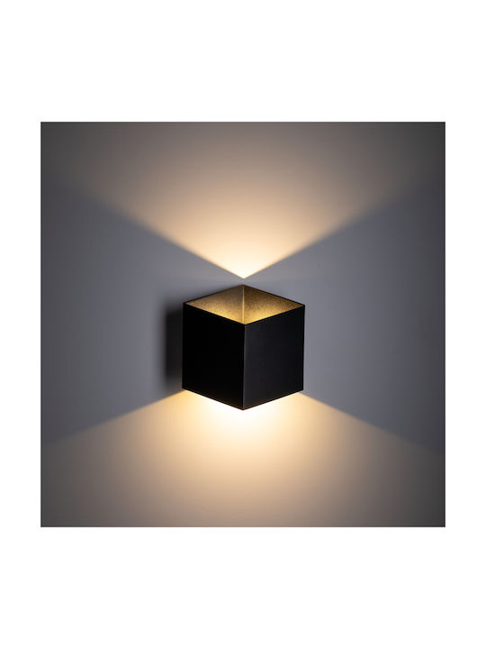 TK Lighting Modern Leuchte Wand mit Integrierter LED Schwarz