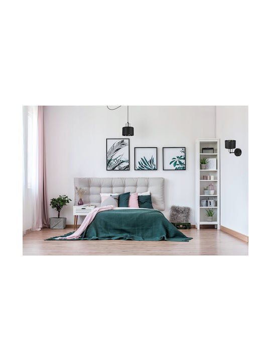 Light Home Μοντέρνο Φωτιστικό Τοίχου με Ντουί E27 Μαύρο