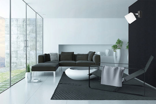 Light Home Κλασικό Φωτιστικό Τοίχου με Ντουί E27 Λευκό